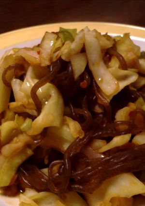 ノンオイル♪キャベツと糸こんの中華風炒め-レシピのメイン写真
