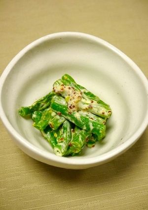 簡単小鉢！いんげんの粒マスタード和え-レシピのメイン写真