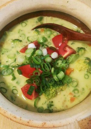 生姜とココナッツミルクの野菜カレースープ-レシピのメイン写真