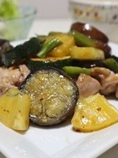野菜&パイン缶甘酢炒め-レシピのメイン写真