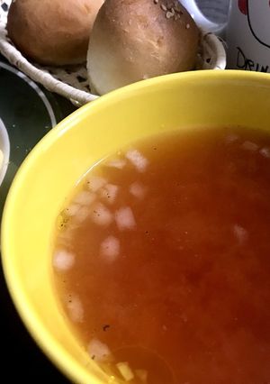 朝ごはんにケチャップでトマトスープ-レシピのメイン写真