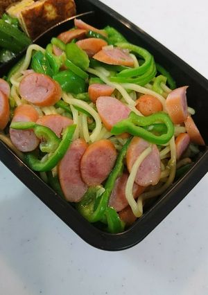 レンジで簡単★塩やきそば★麺弁当に！-レシピのメイン写真