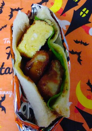 コロッケとあま~い卵焼きサンド☆☆-レシピのメイン写真