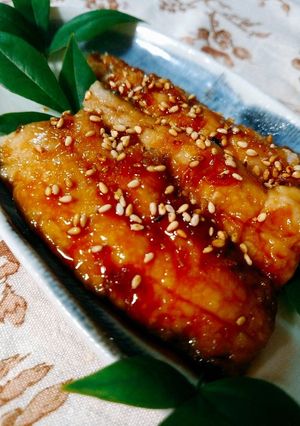 秋刀魚のかば焼き【柏市学校給食】-レシピのメイン写真