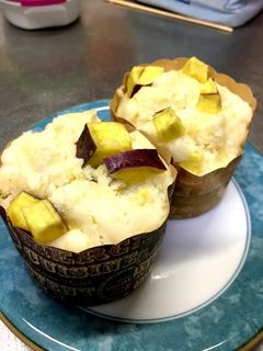 子供と作る!さつまいもメイプル蒸しパン-レシピのメイン写真