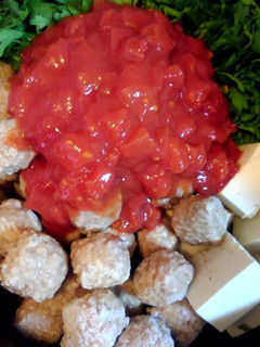 簡単な夏野菜と肉団子のトマト煮込み-レシピのメイン写真
