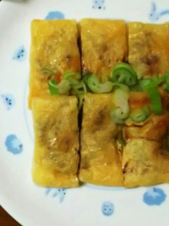 油揚げに葱納豆入れたよ-レシピのメイン写真