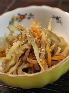 食物繊維に鉄分も!ごぼうのきんぴら♪-レシピのメイン写真