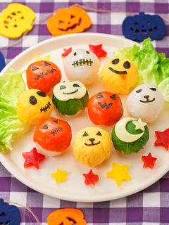 ハロウィン手毬寿司 パンプキン&ミイラ by クックC9CU3L