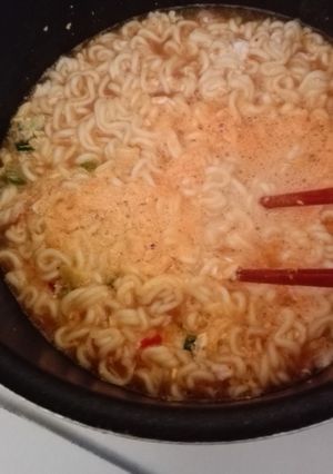 ちょいカレー風味に辛ラーメン-レシピのメイン写真