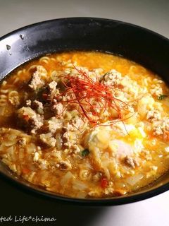 豚そぼろの辛ラーメン-レシピのメイン写真
