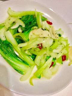シャキシャキ☆青梗菜の塩にんにく炒め-レシピのメイン写真