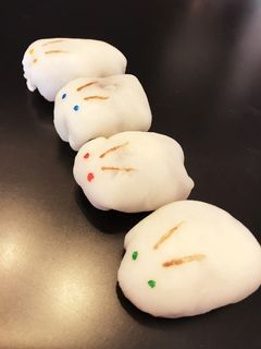簡単☆お月見うさぎ団子-レシピのメイン写真