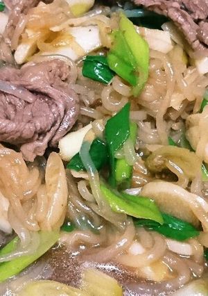 牛肉の味しみしみ(*´`*)しらたき炒め-レシピのメイン写真