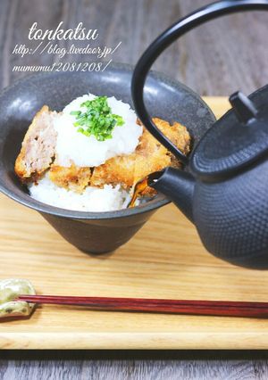 豚カツ茶漬け。-レシピのメイン写真