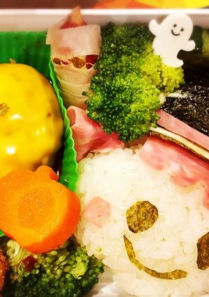 ハロウィン☆キャラ弁☆魔女ガール-レシピのメイン写真