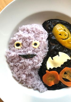 色が変わる!?超簡単♡ハロウィンカレー-レシピのメイン写真