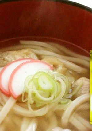 和風だしで鶏肉と油揚げのうどん-レシピのメイン写真