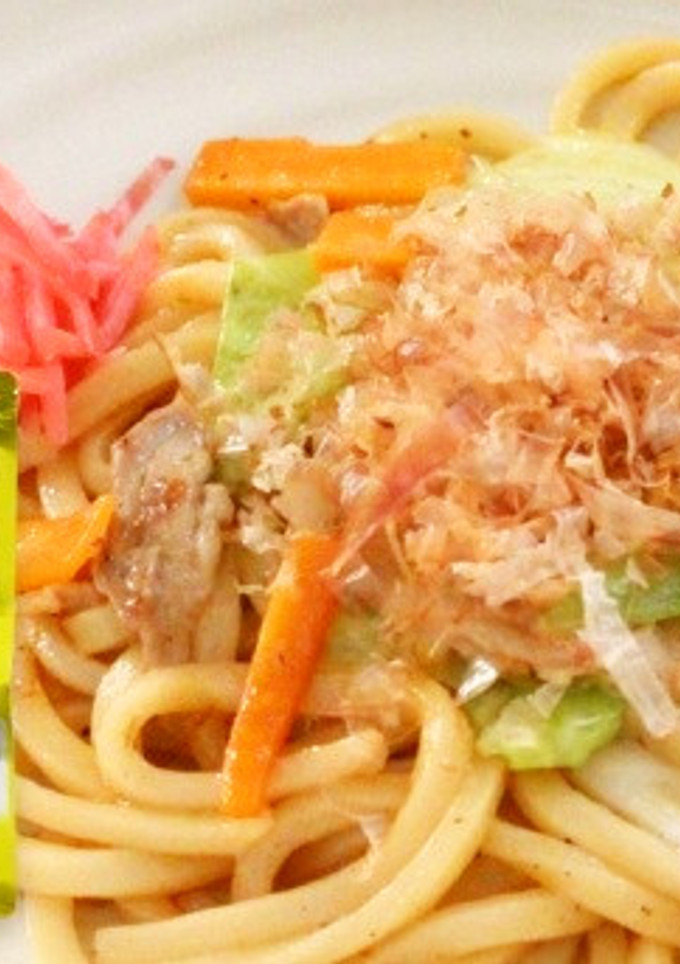 和風だしで焼うどん-レシピのメイン写真