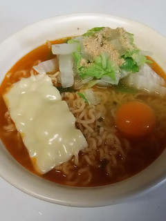 辛ラーメン チーズ&卵のせ-レシピのメイン写真