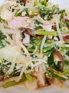 野菜とハムのバターしょうゆ炒め-レシピのメイン写真