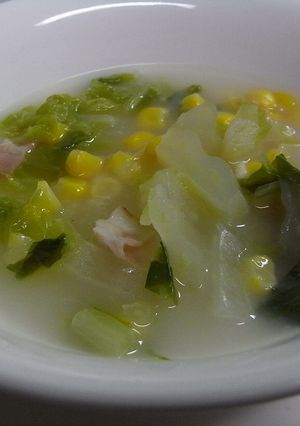 心も体もホッとする白菜コーンスープ-レシピのメイン写真
