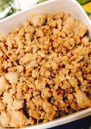 簡単!余った挽肉で鶏そぼろ-レシピのメイン写真