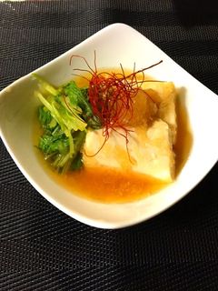 めんつゆで簡単♡豆腐と水菜のこぶおろし煮-レシピのメイン写真