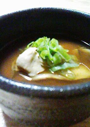 ダシは牡蠣だけ料亭の味！牡蠣のお味噌汁♪-レシピのメイン写真