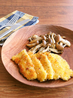 鶏むね肉ときのこの香草パン粉焼き-レシピのメイン写真