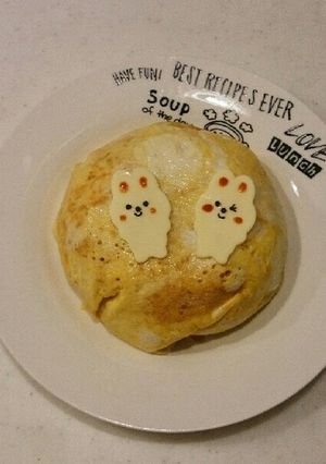 お月見オムライス-レシピのメイン写真