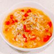 レンジで簡単、ミネストローネスープ朝ご飯
