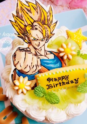 ドラゴンボール♡キャラチョコ♡ケーキ-レシピのメイン写真