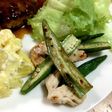 オクラととりの胸肉の簡単ソテー(^^)