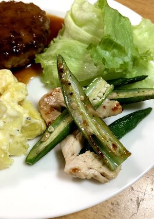 オクラととりの胸肉の簡単ソテー(^^)-レシピのメイン写真