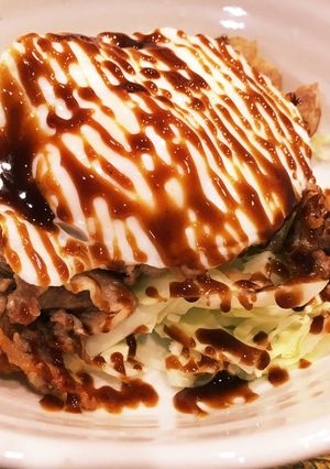月見お好み焼き風-レシピのメイン写真