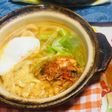 ごま油香る絶品キムチ鍋焼きうどん♬