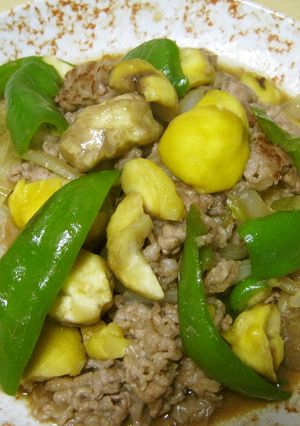 牛肉と栗のいためもの-レシピのメイン写真