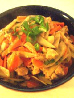 牛蒡と鶏肉の味噌煮-レシピのメイン写真