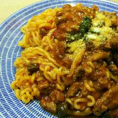 A picture of 辛ラーメンでアラビアータ.