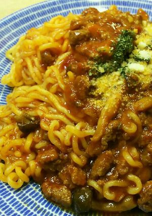 辛ラーメンでアラビアータ-レシピのメイン写真