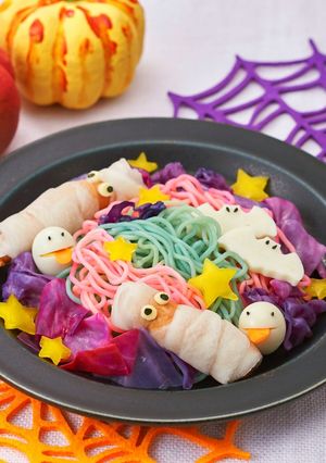 ハロウィン☆ビックリ！魔法の焼きそば-レシピのメイン写真