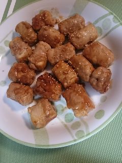 ☆肉巻き厚揚げの甘酢焼き☆-レシピのメイン写真