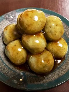 豆腐入りでヘルシー!よもぎのみたらし団子-レシピのメイン写真
