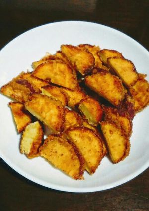 塩で食べるさつま芋天ぷら-レシピのメイン写真