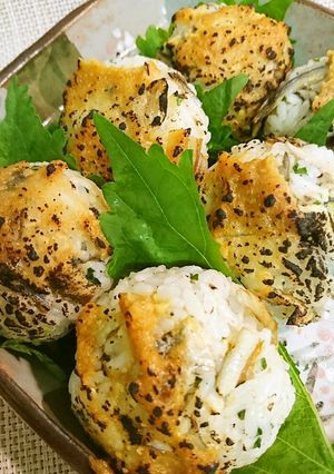 ししゃも混ぜ寿司の味噌おにぎり-レシピのメイン写真