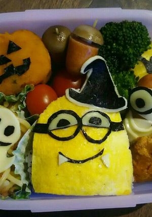 ミニオン*ハロウィン弁当(秋の遠足)-レシピのメイン写真