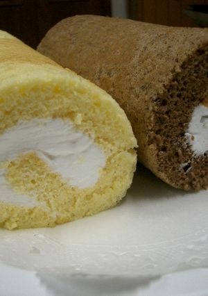 ふわふわ卵のロールケーキ-レシピのメイン写真