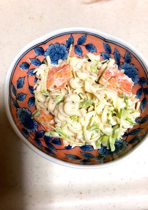 豆苗のマカロニサラダ-レシピのメイン写真