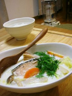 鮭と白菜のミルクスープ-レシピのメイン写真